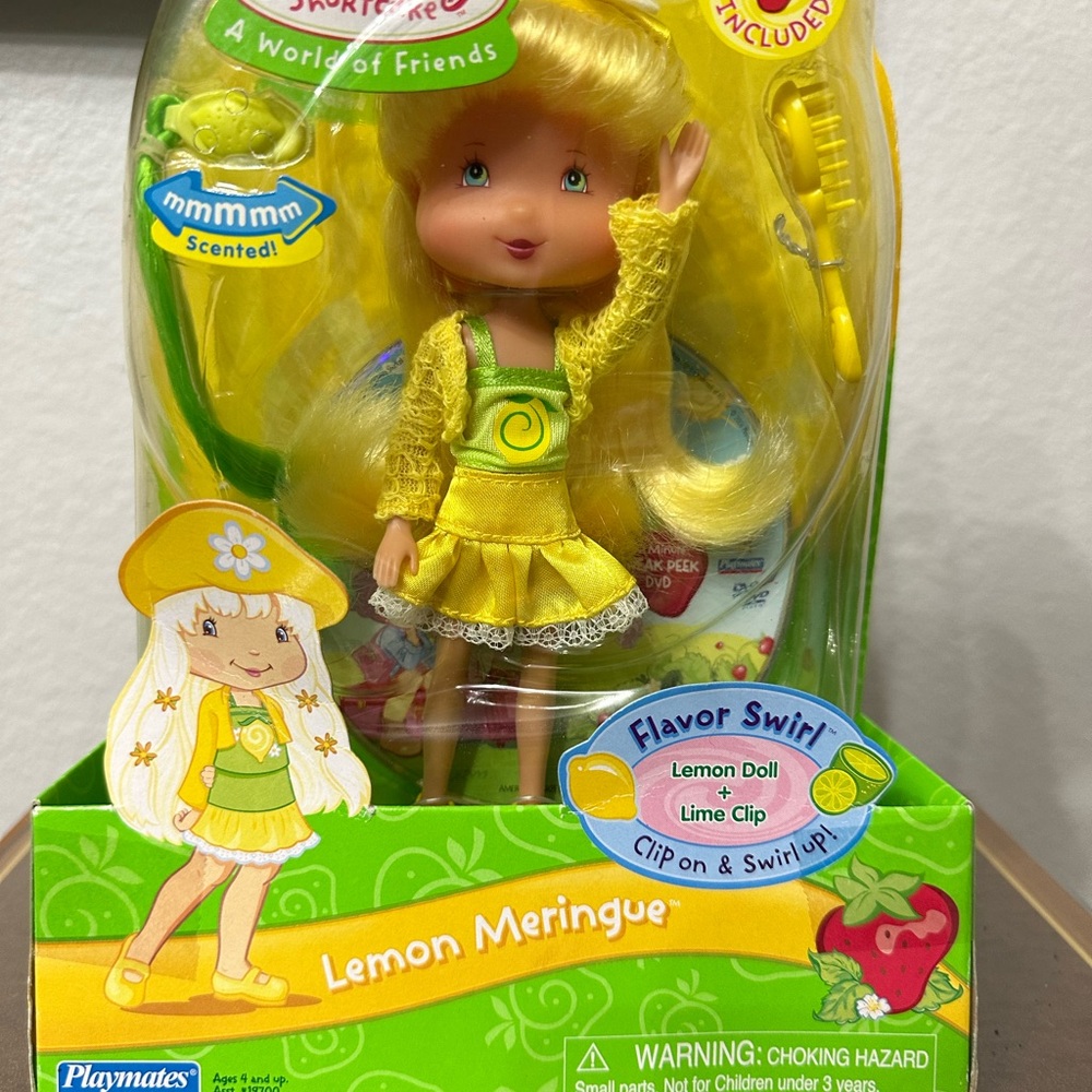 NIB Lemon Meringue Doll with Lime Clip Strawberry Shortcake VINTAGE